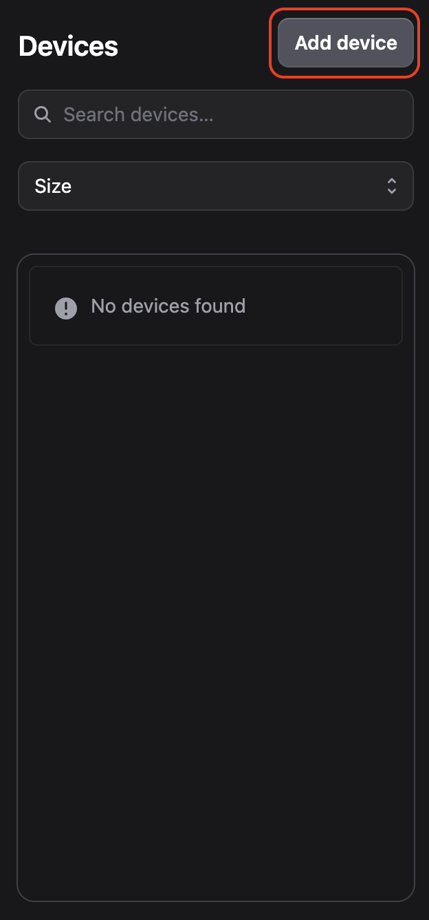 Add device from Playboard Web Portal.